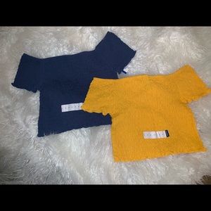 Twin pack crop tops